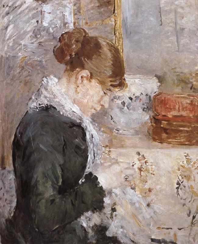 Berthe Morisot Sewing girl France oil painting art